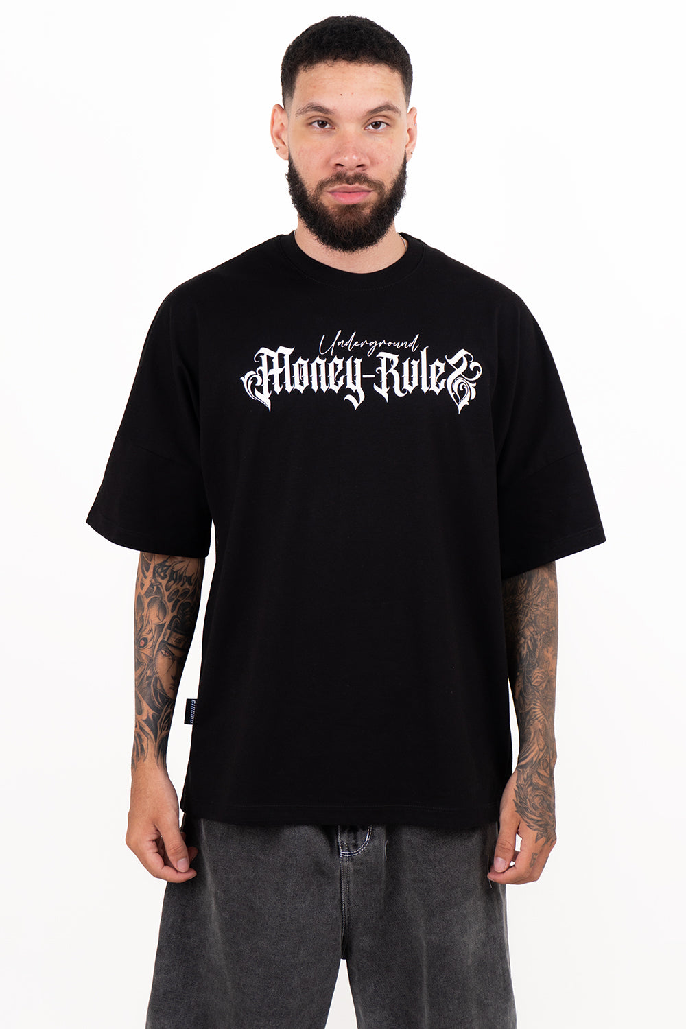 Camiseta over con taches MONEY RULES