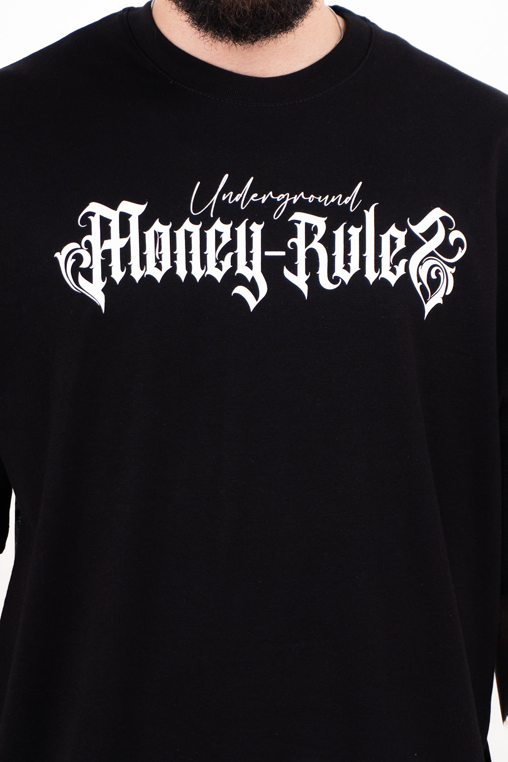 Camiseta over con taches MONEY RULES
