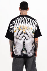 Camiseta over con taches MONEY RULES