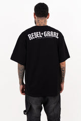 Camiseta over REBEL GIRL