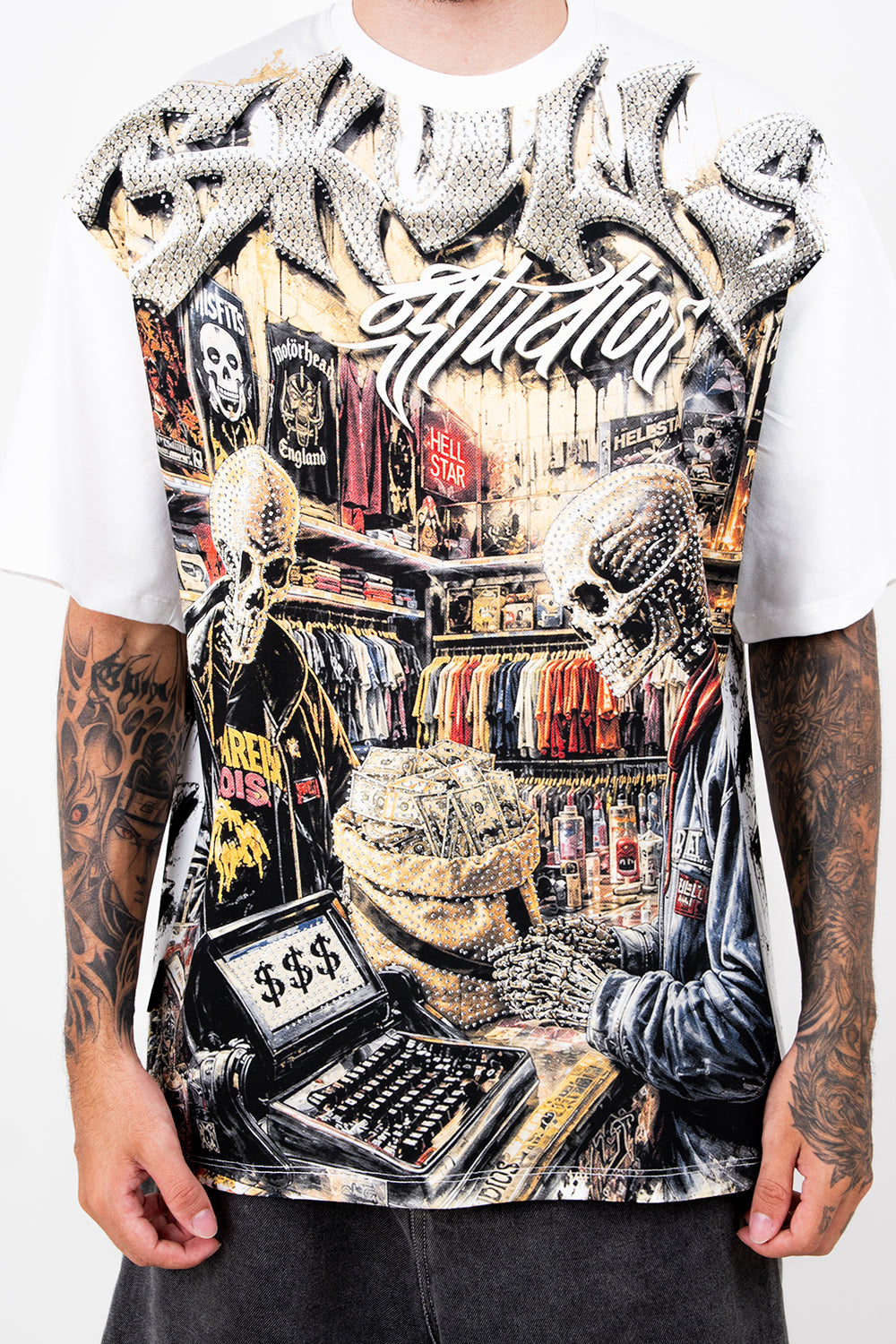 Camiseta over SKULL UNDERG