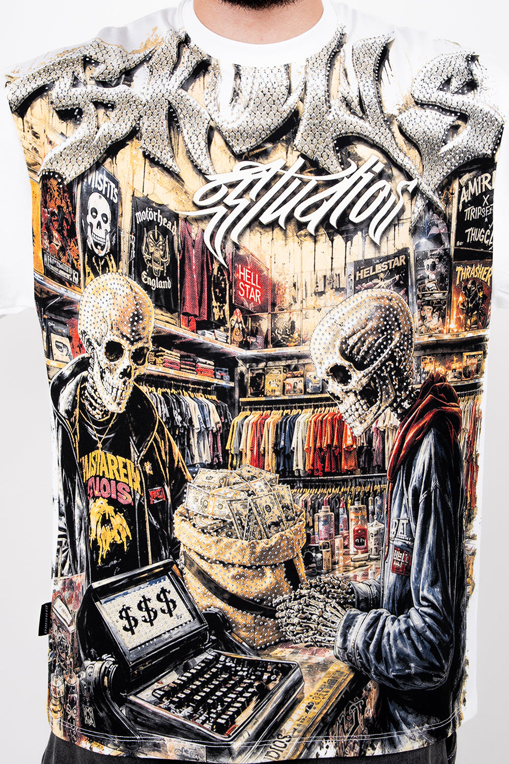 Camiseta over SKULL UNDERG