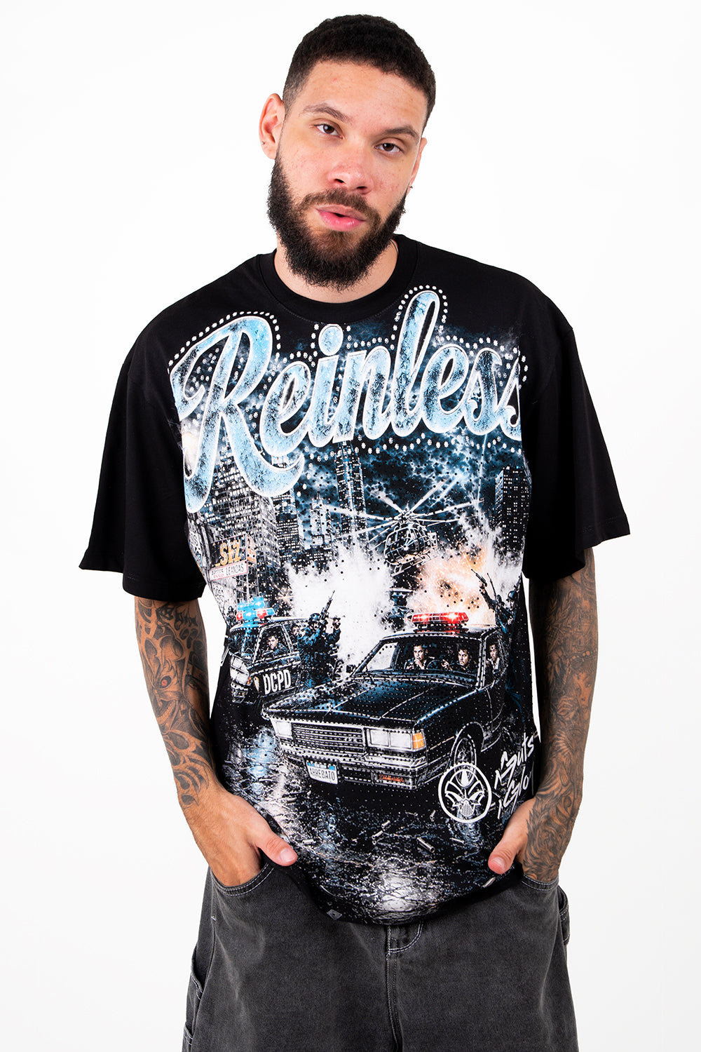 CAMISETA OVER - POLICE