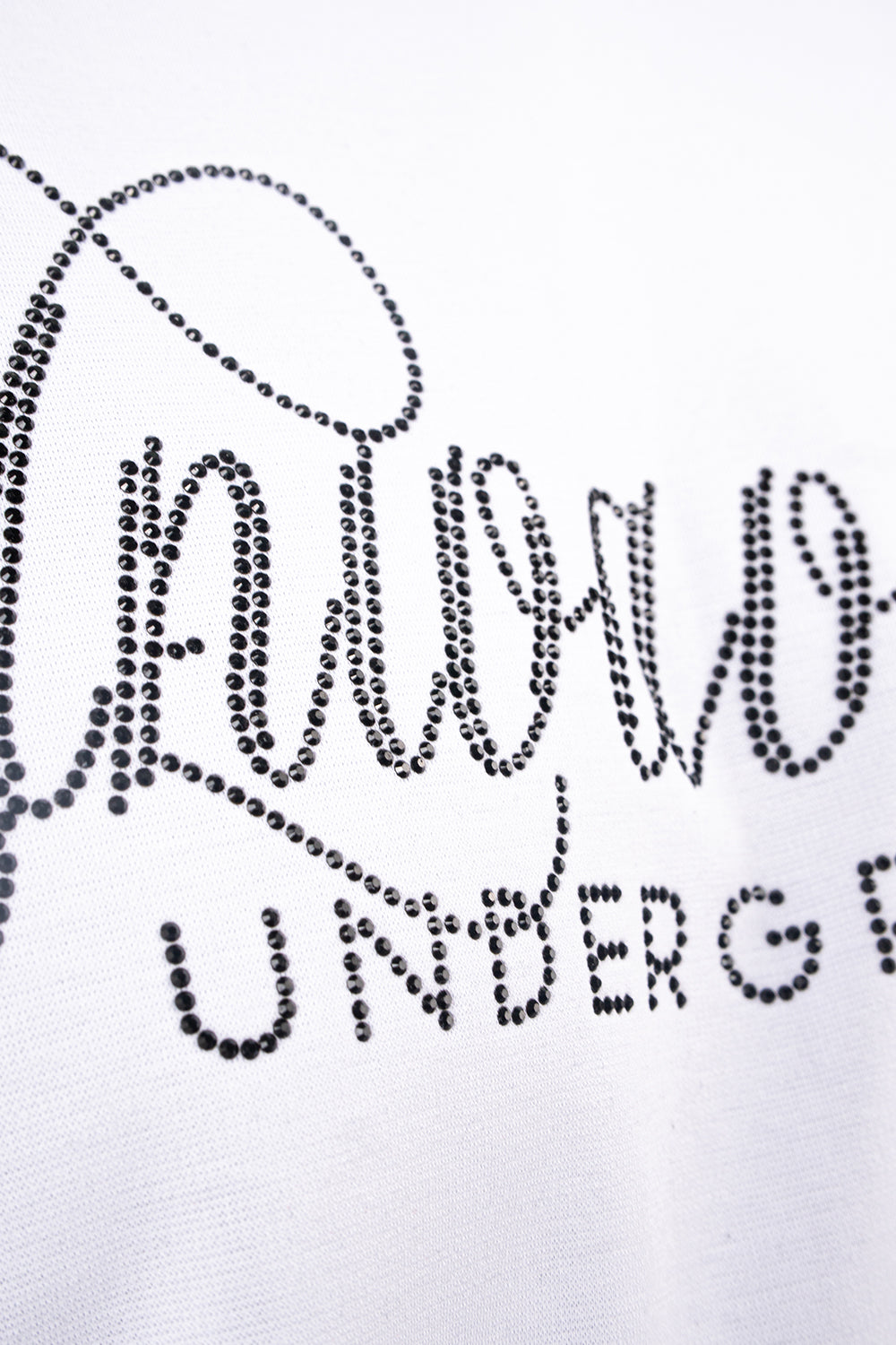 Camiseta over NEVER GIVE UP blanco