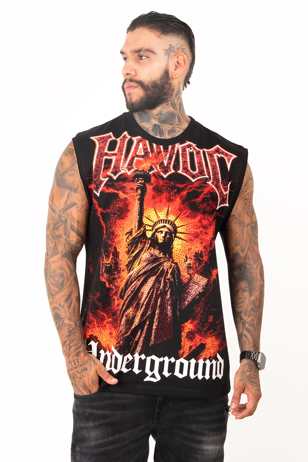 CAMISETA ESQUELETO - FIREWORLD