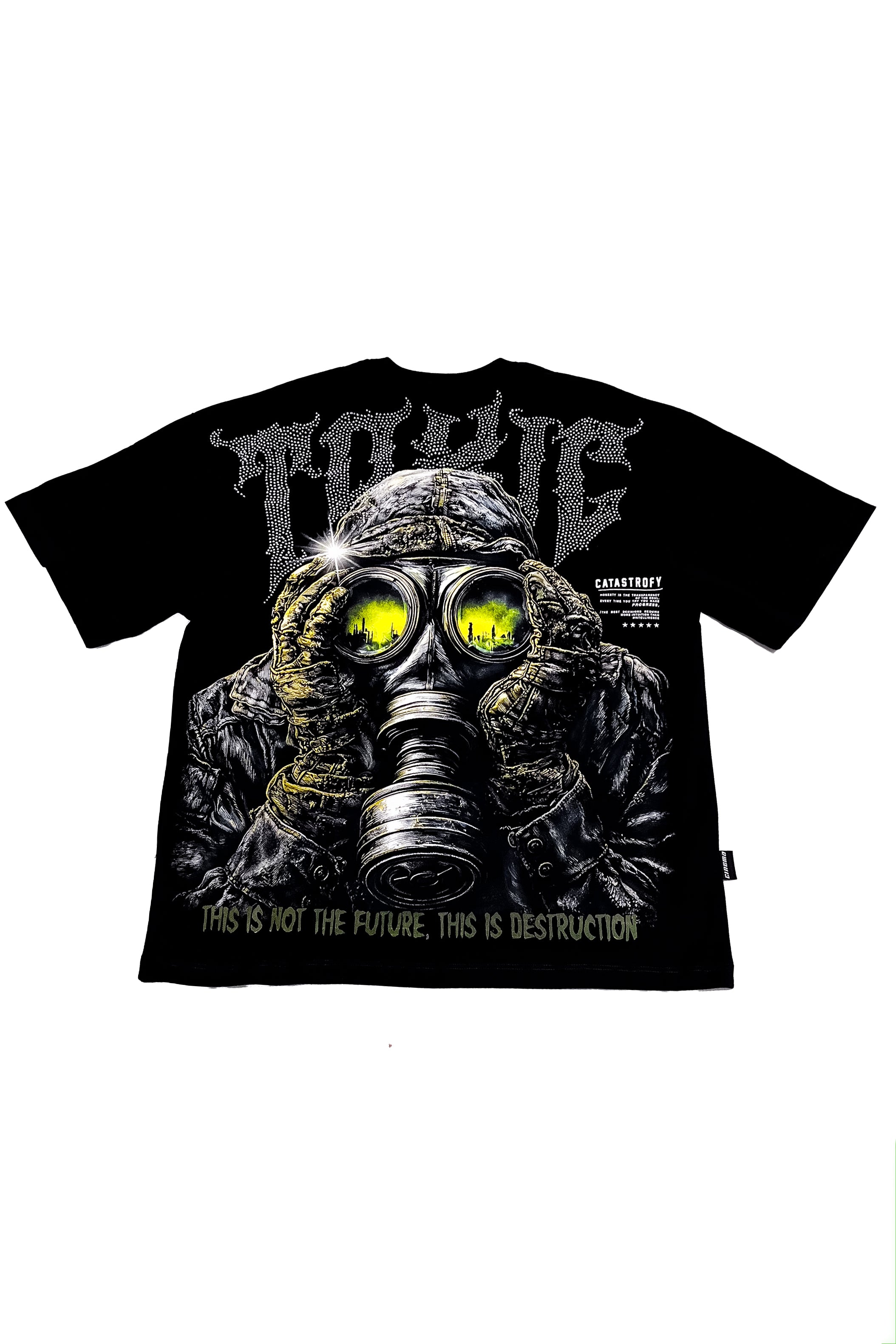 Camiseta over TOXIC pedrería