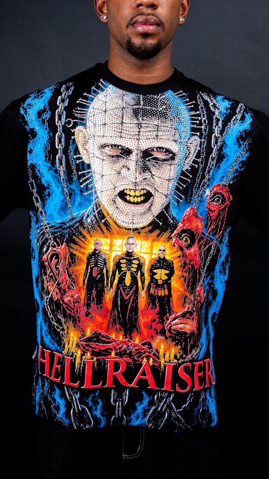CAMISETA OVER - HELLRAISER - HALLOWEEN